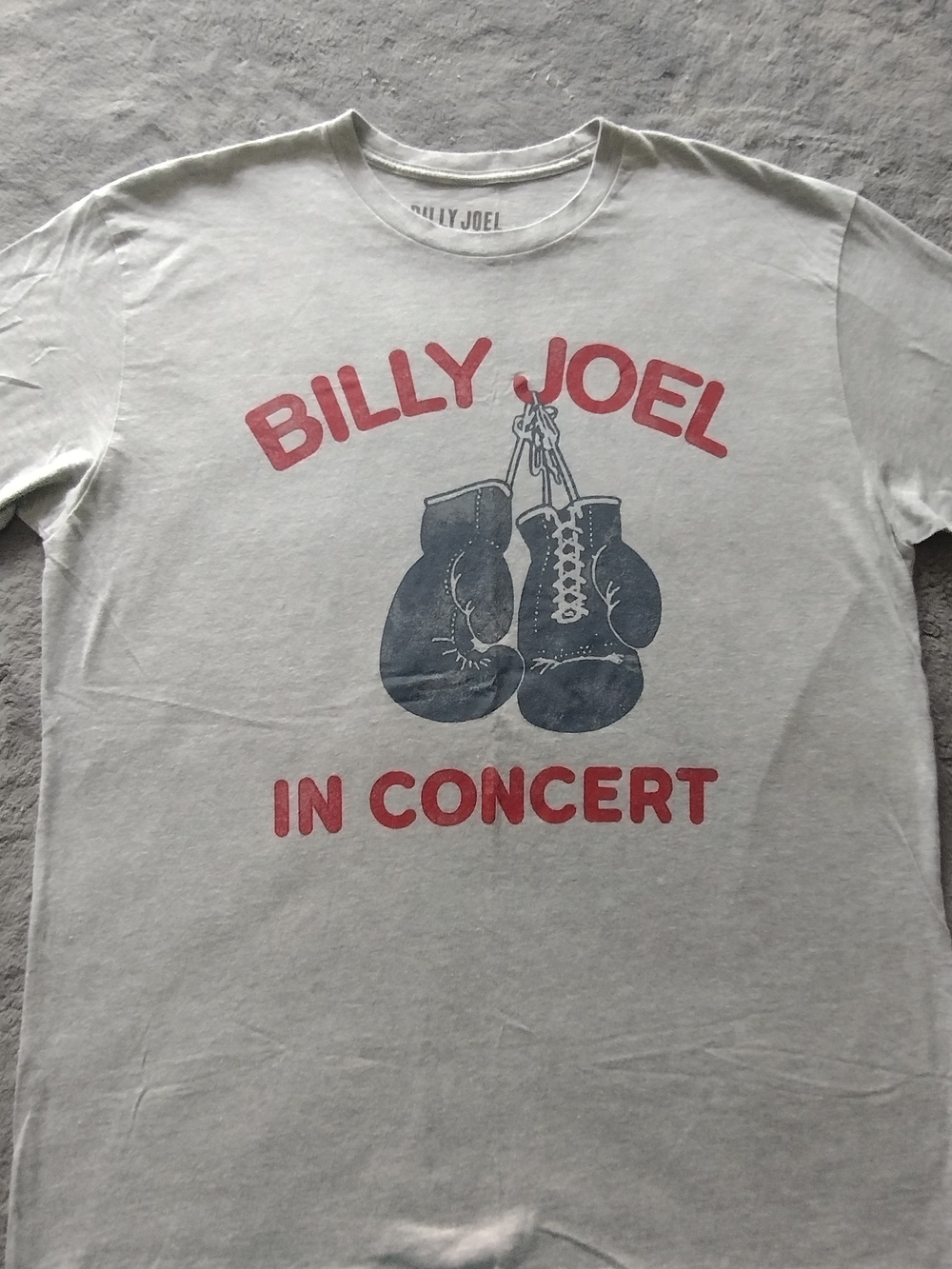Billy Joel The Stranger Mens Graphic Concert Tee in Light Gray